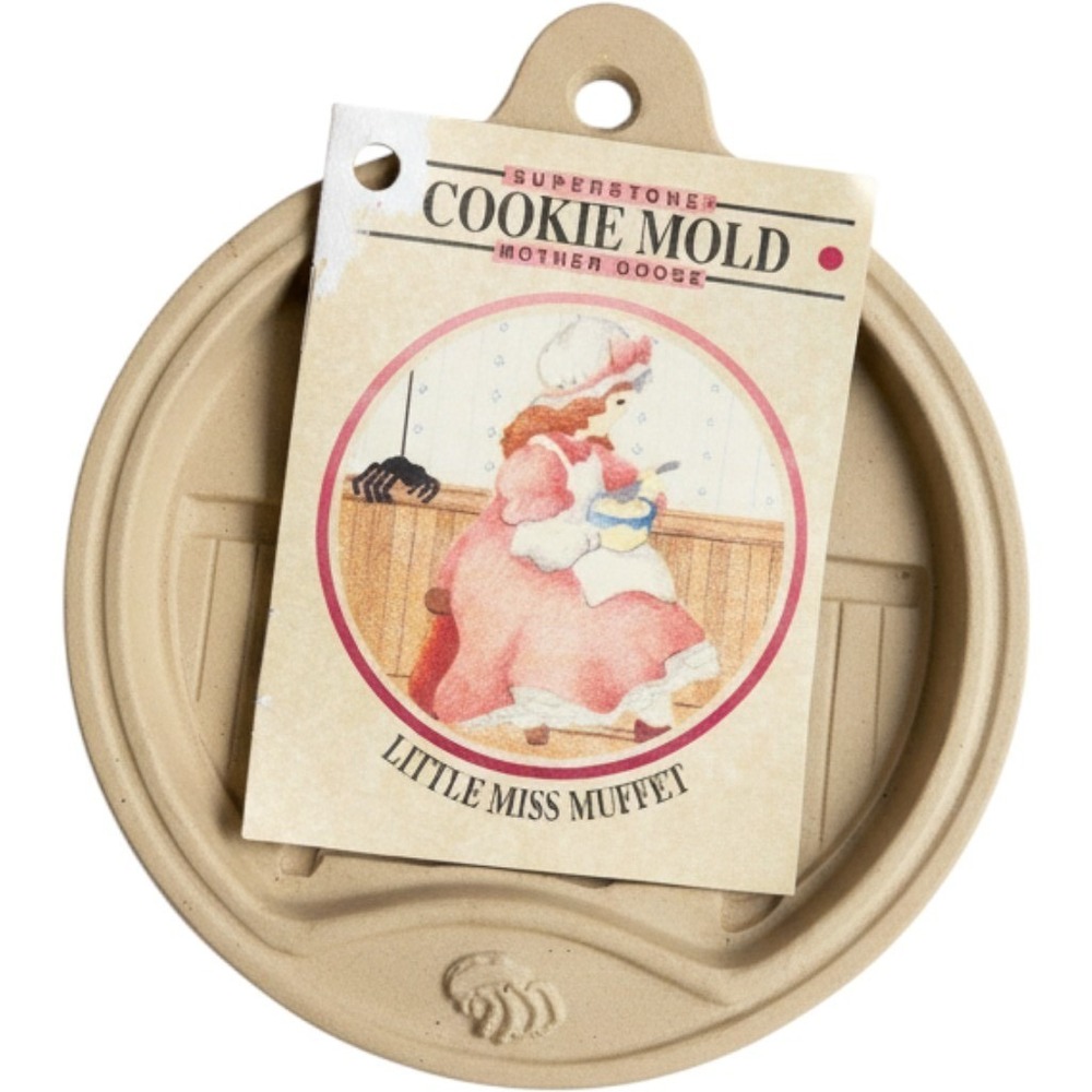 Superstone Little Miss Muffet Cookie Mold Sassafras Mother Goose Vintage 1993